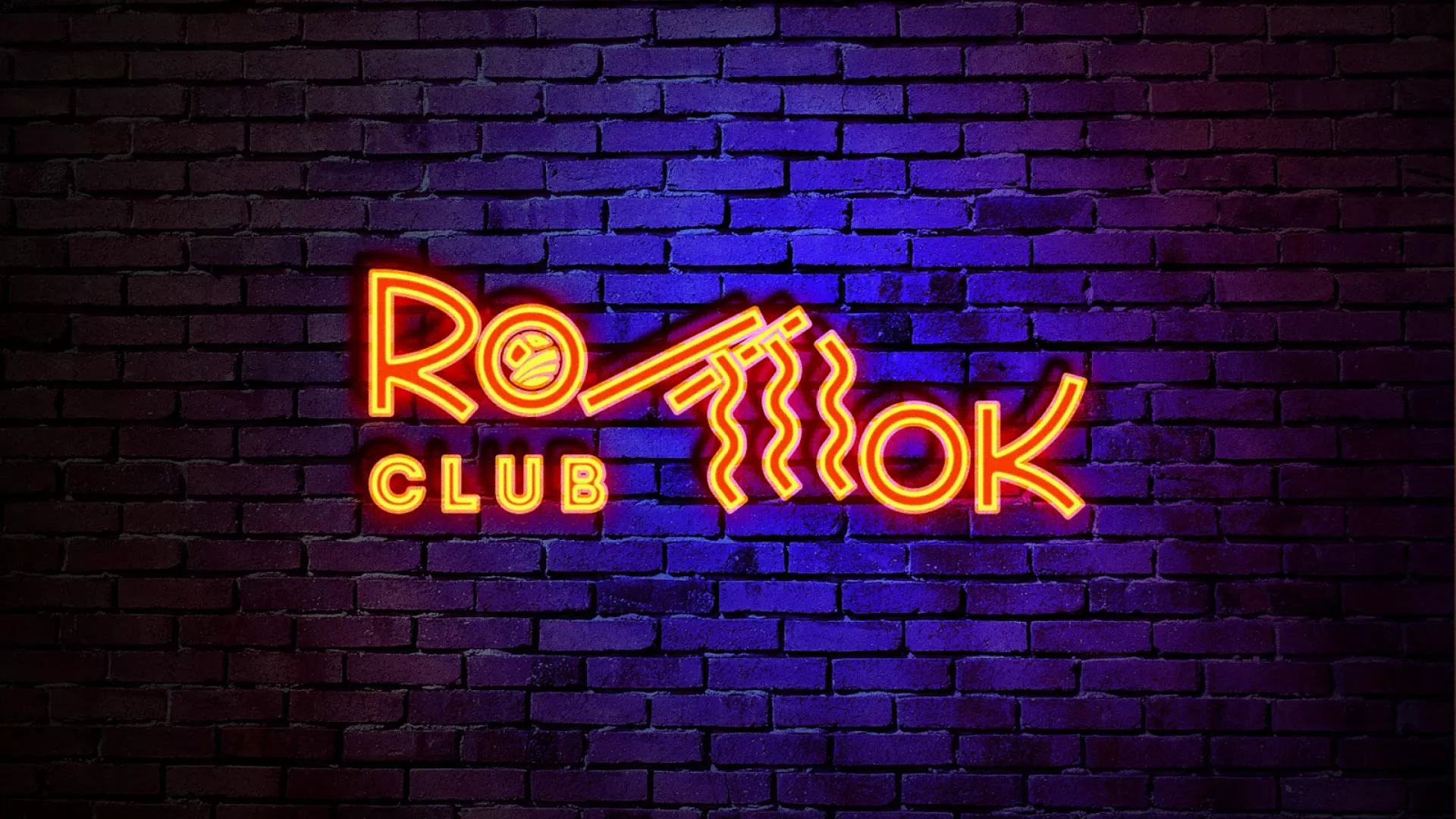 Разработка интерьерной вывески суши-бара «Roll Wok Club» в Щиграх